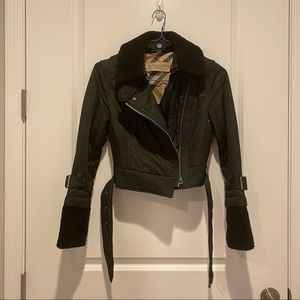 ❌ SOLD ❌ Burberry Brit Black shearling Jacket